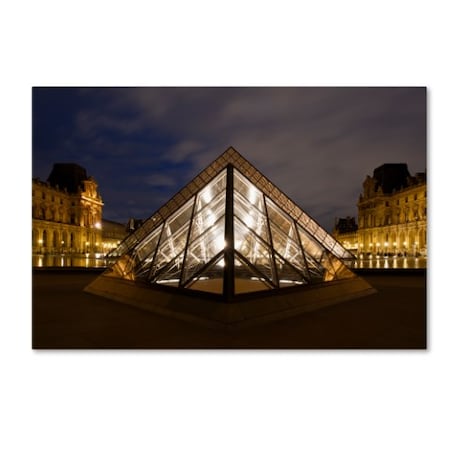 Michael Blanchette Photography 'Louvre Pyramid' Canvas Art,12x19
